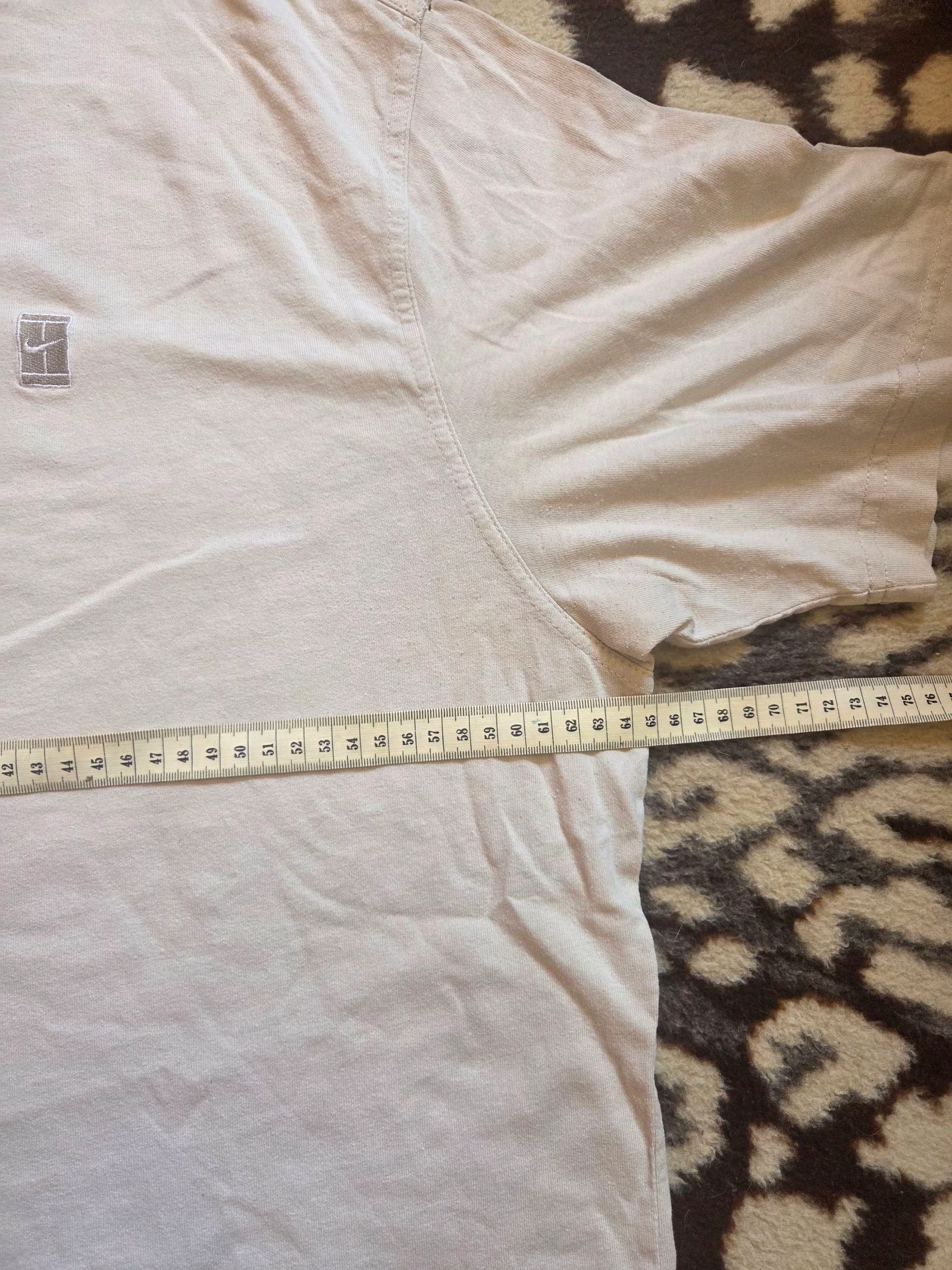 Polo Nike rétro vintage original pour hommes, couleur beige/crème - taille XXL – photo 6